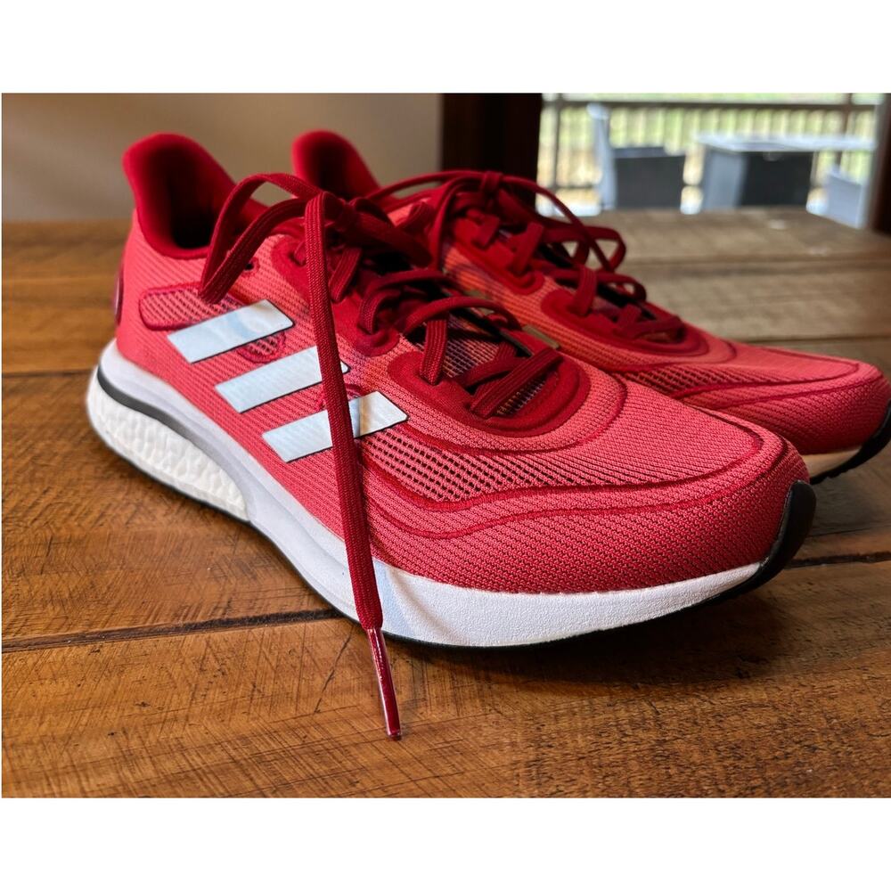 Adidas Boost Supernova Power Red Athletic Running Shoes‎ FX7422 Mens Size 7